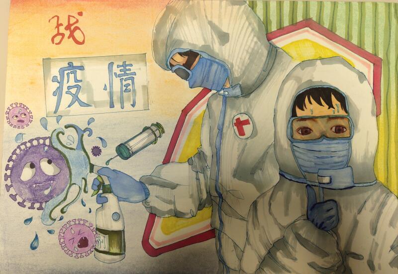 “疫情當(dāng)前，孩子們有‘畫’說”作品展播（三十五）