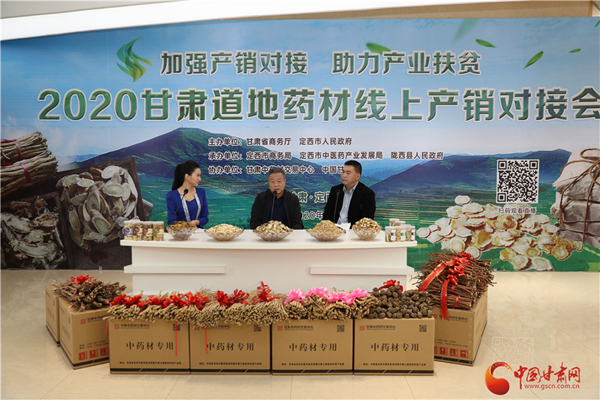 2020甘肅道地藥材線上產(chǎn)銷(xiāo)對(duì)接會(huì)在定西首陽(yáng)成功舉辦（圖）