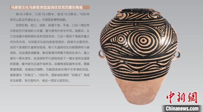 圖為“彩陶王”展板?！∨R夏州融媒體供圖