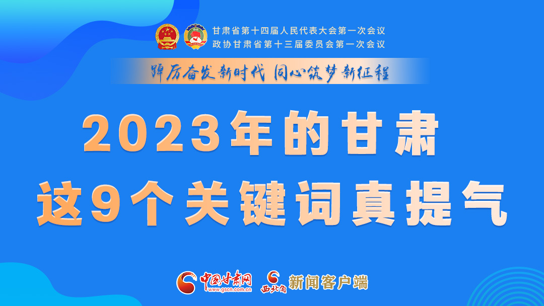 海報|2023年的甘肅 這9個關鍵詞真提氣！