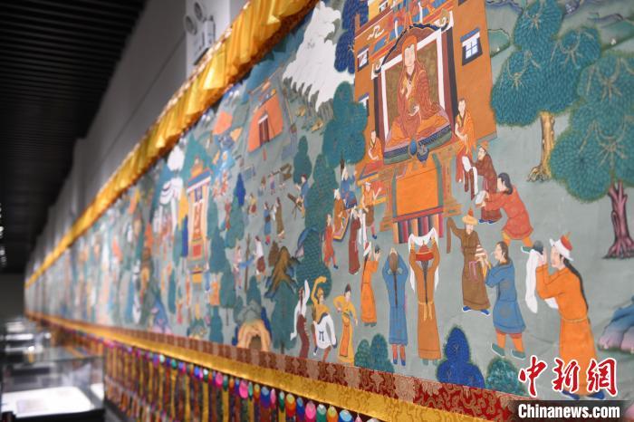 8月20日，“塔影河聲吉祥千年——涼州會盟暨蘭州與武威文物聯(lián)展”在蘭州市博物館開展。戴文昌 攝