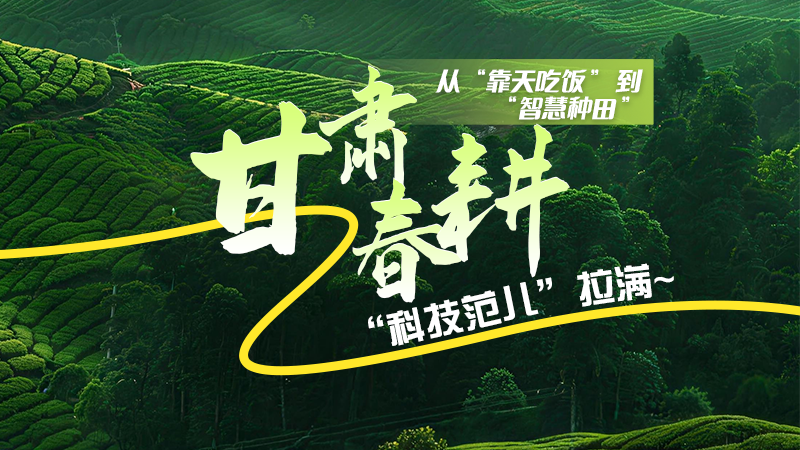 長(zhǎng)圖|從“靠天吃飯”到“智慧種田”，甘肅春耕“科技范兒”拉滿